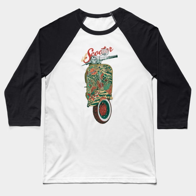 il Scooter Baseball T-Shirt by yoshi_amtha